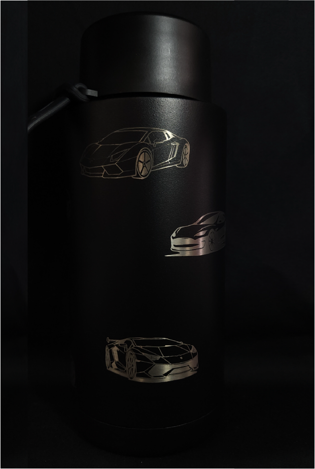 Personalised Stainless Steel 32oz Drink Bottle - 360° Full Wrap Engraving