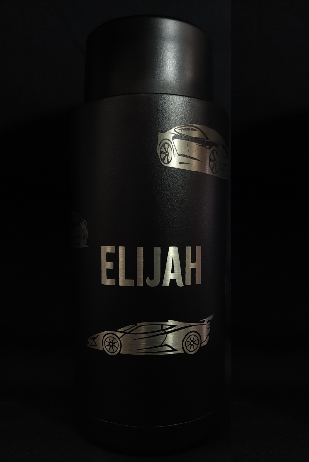 Personalised Stainless Steel 32oz Drink Bottle - 360° Full Wrap Engraving