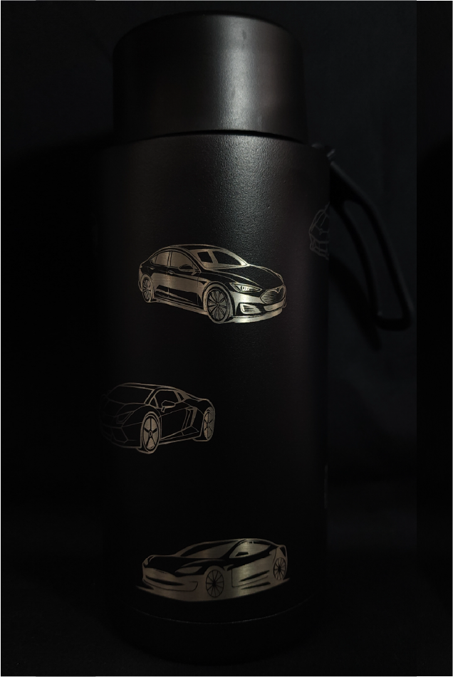 Personalised Stainless Steel 32oz Drink Bottle - 360° Full Wrap Engraving