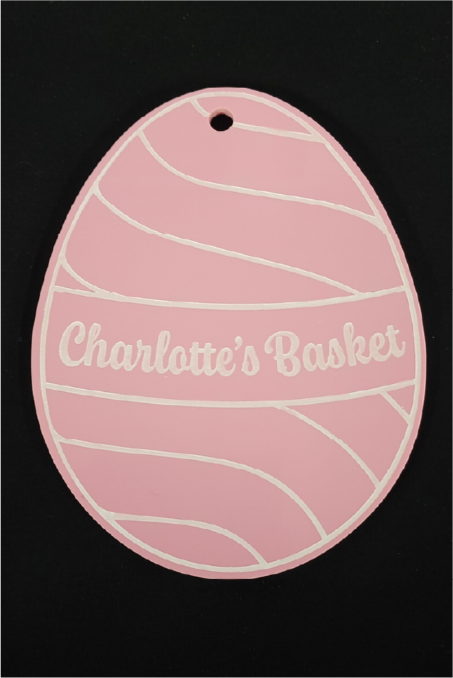 Personalised Acrylic Easter Egg Name Tags – Kids Easter Activity