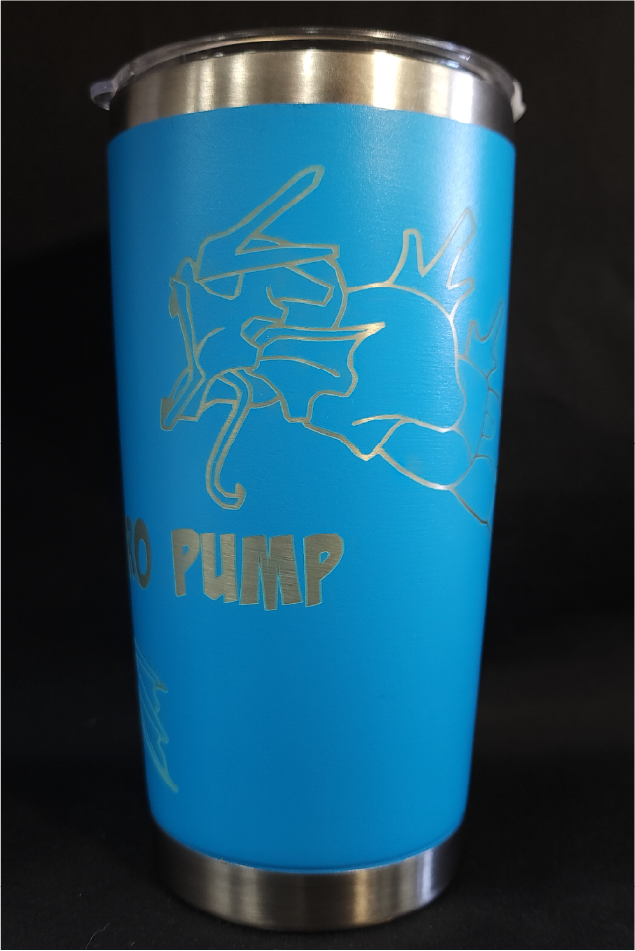 Personalised 360 Full Wrap Engraved Stainless Steel Insulated Tumbler 20oz