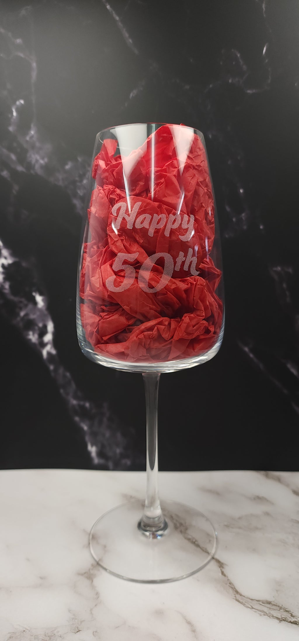 Personalised White Wine Glass - Engraved