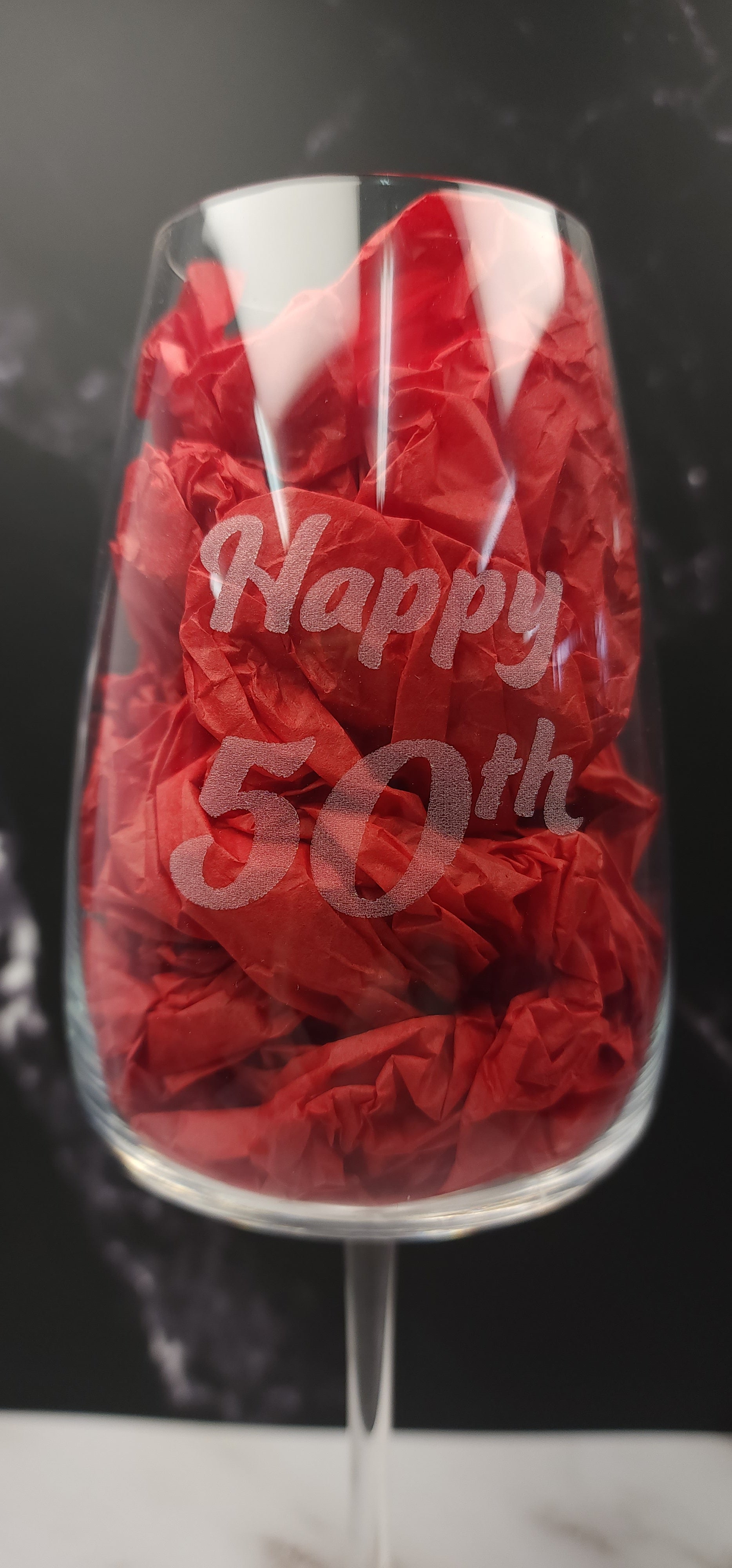Personalised White Wine Glass - Engraved
